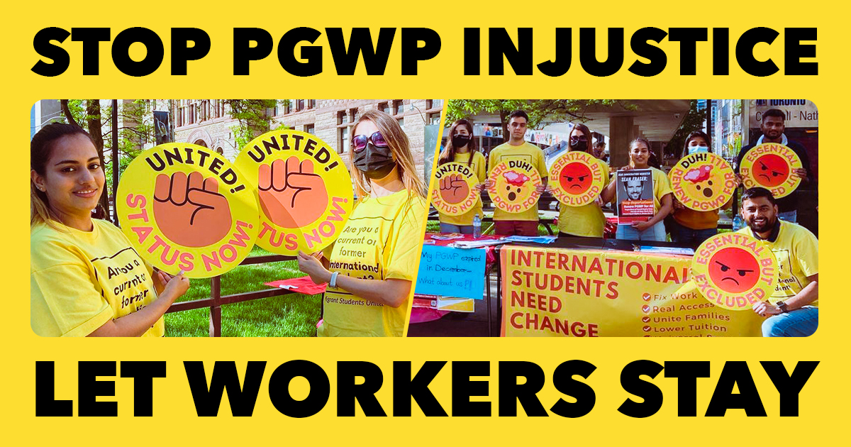 Stop PGWP Injustice: Let workers stay